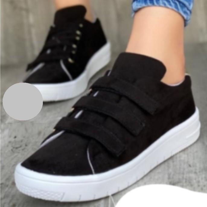 Black Suede Sneakers For Women